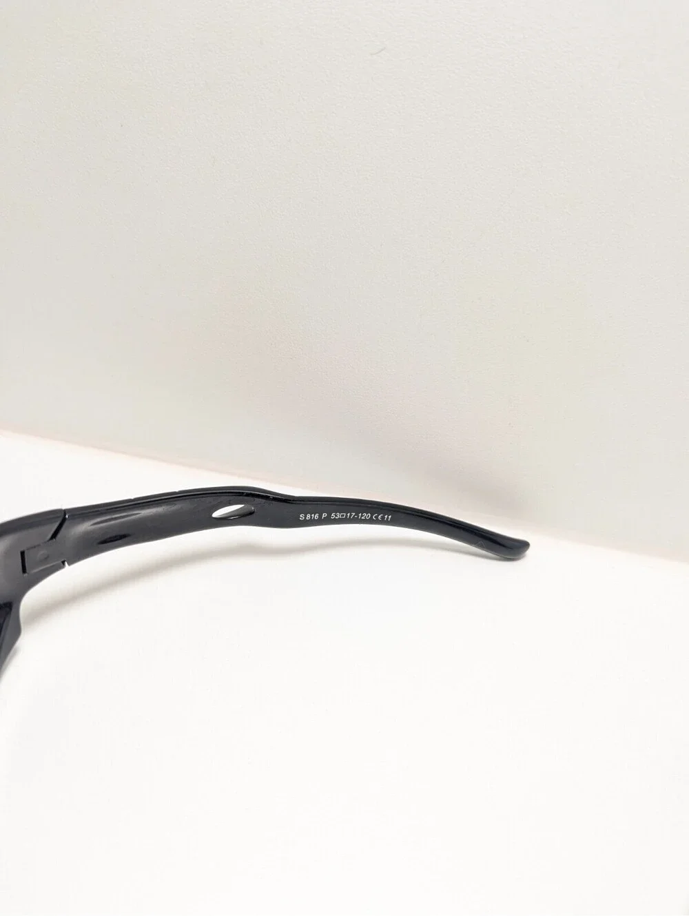 Vatter Polarized Blue Mirror Black Wraparound Men’s Sport Sunglasses 53-17-120